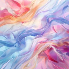 Obraz premium Pastel Dream: An Abstract Symphony of Flowing Fabrics