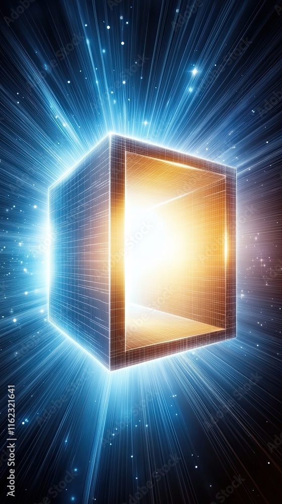 Poster Exploring the Enigma of Finite Universe Shapes Through Cosmic Cubes and Light