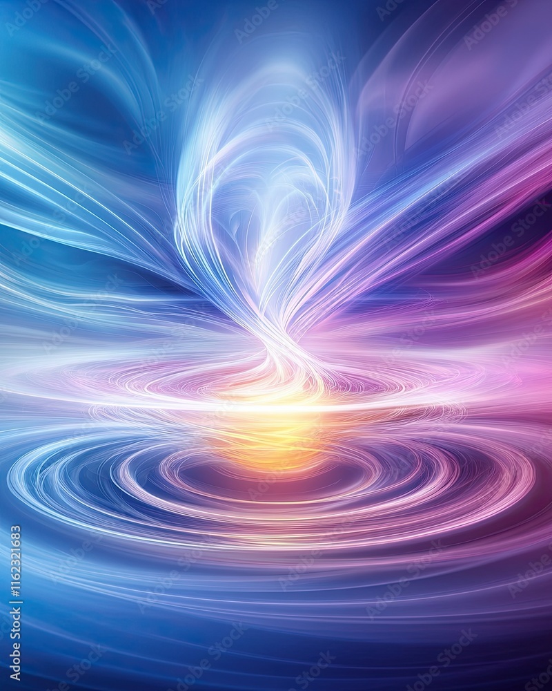 Poster Exploring the Mysteries of Finite Universe Shapes Through Colorful Waves of Energy