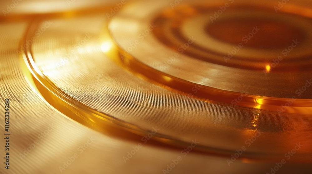 Poster Vintage 3D vinyl records create a nostalgic atmosphere with ample space for text or design elements. Generative AI