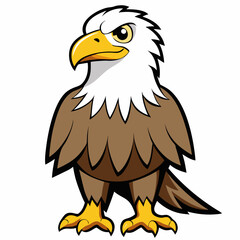 Vector illustration of an American Bald Eagle