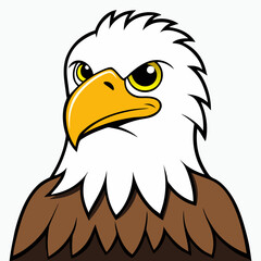 Vector illustration of an American Bald Eagle