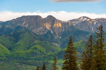 View of the Giewont from Gubałówka