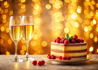 Festive Nusstorte Celebration Party AI Art