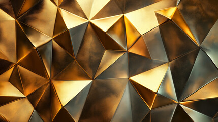 Obraz premium Gleaming shards create a dynamic geometric pattern.
