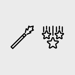 New year and celebration vector symbol set.