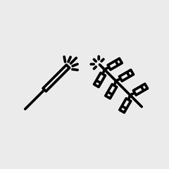 New year and celebration vector symbol set.