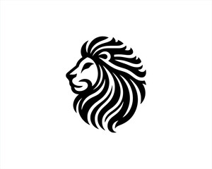 Lion Head Logo Icon Vector illustration. 