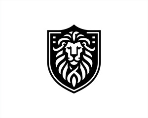 Lion Head Logo Icon Vector illustration. 