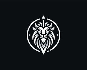 Viking Lion Logo Design