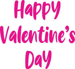 Happy valentine day typography  design vector