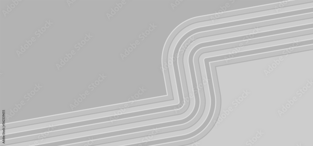Poster elegant gray line patterns. this minimalist image showcases smooth gray lines that intertwine and cr