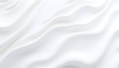 Fototapeta premium Abstract White Drapery: Elegant, Smooth Fabric Texture