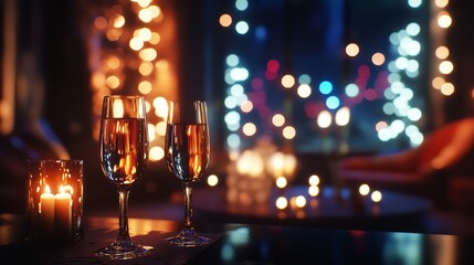 Obraz premium New Year's Eve party background greeting card 