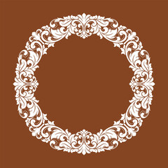 frame engraved floral vector element decoration