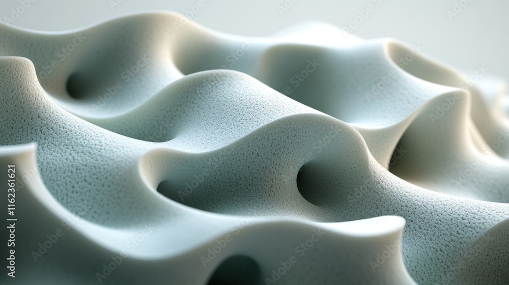 Poster abstract textured surface with flowing, wave-like patterns.