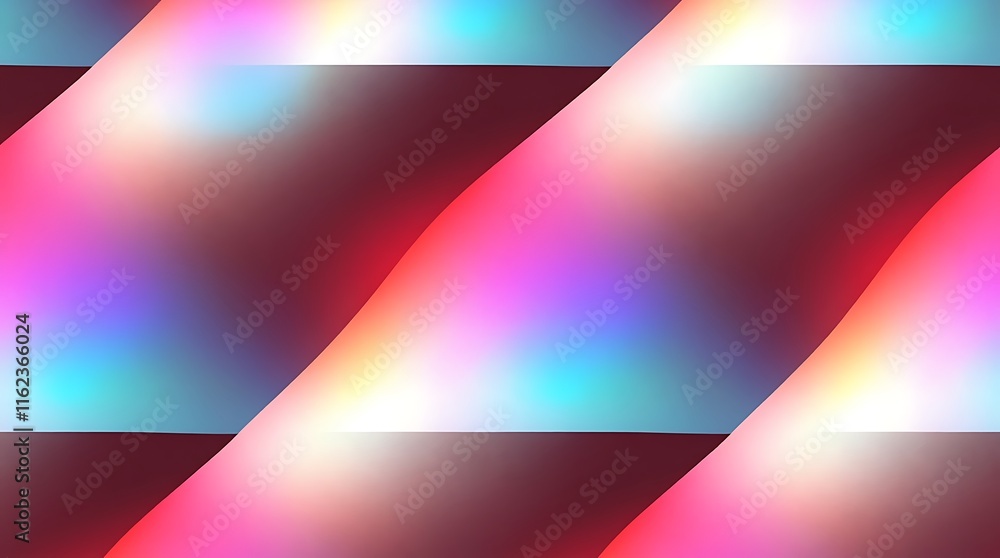 Poster dynamic neon stripes: abstract background with vibrant, multicolored diagonal stripes creating a dyn