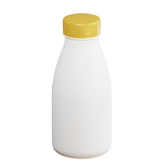 3d bottle mockup with transparent background