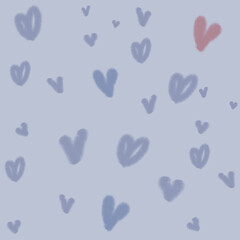 heart background. in pastel colors.  valentine's day, love, romance, holiday