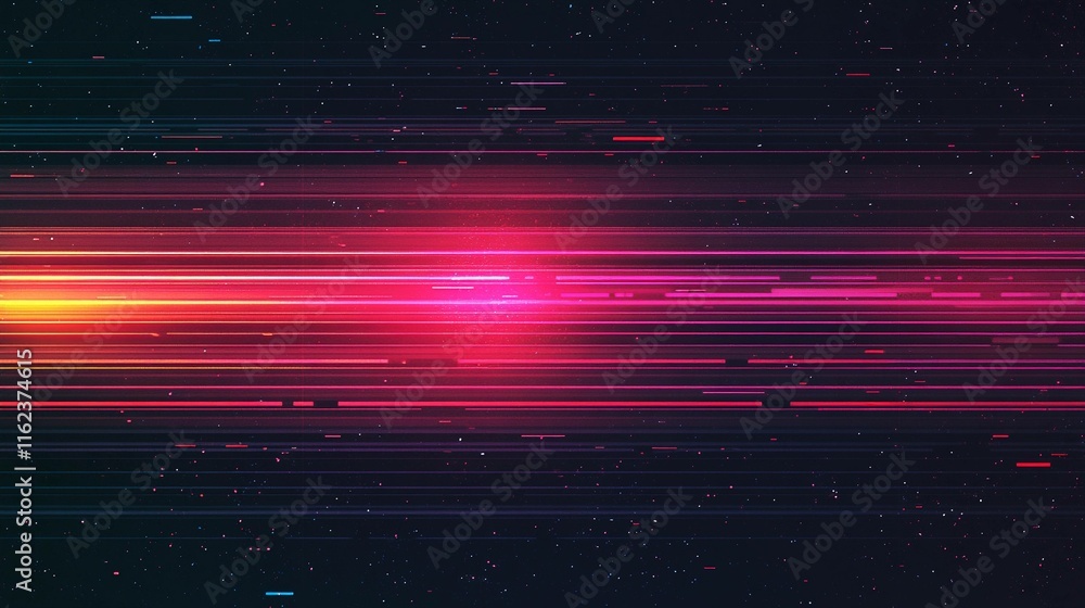 Poster vibrant horizontal gradient with noise texture in dynamic color flow. generative ai
