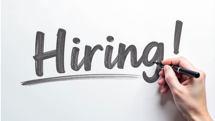 Highlighting a bold message about employment opportunities with artistic flair