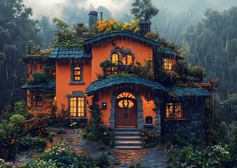 Obraz premium The orange house
