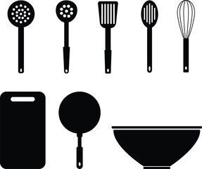 Kitchen utensils vector illustration