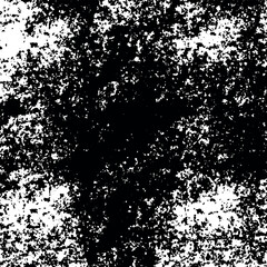 Vector black background with scuffs. Abstract grunge texture. Black old vector stain on white background