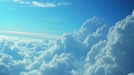 Clouds in the Blue Sky Background