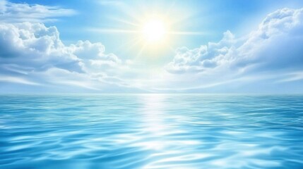 Clouds in the Blue Sky Background