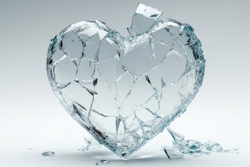 Fototapeta premium Broken Glass Heart