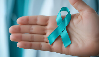 cancer awareness and healthcare support, close-up of medical concept