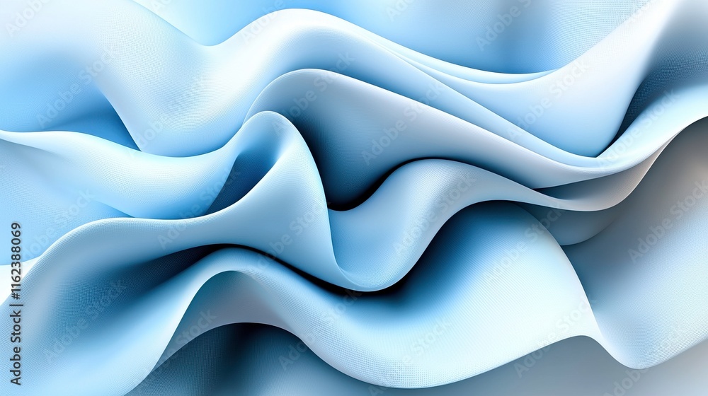 Poster explore deep textured blue gradient abstract patterns in a serene digital environment