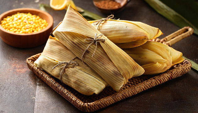 freshly made batch of tamales