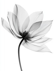 Black and White Flower