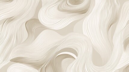 Fototapeta premium A neutral-toned abstract pattern with flowing lines and a soft matte texture, perfect for luxury branding