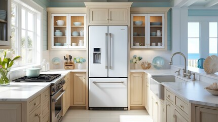 modern kitchen interior with kitchen