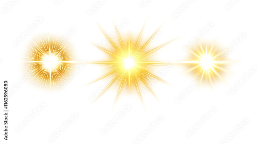 Poster luminous golden illumination glowing across transparent backdrop, ideal for design work