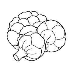 Vegetable coloring pages