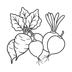 Vegetable coloring pages