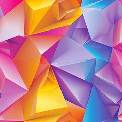 Fototapeta premium Dynamic abstract art with vivid colors and sharp geometric shapes, radiating energy and movement.