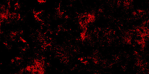 Abstract red grunge background with copy space. Dark red slate background toned classic color. old red color wall background texture. dirty rustic fire red texture.	