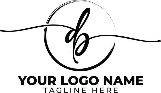 Initial letter DB, BD luxury creative modern logo design