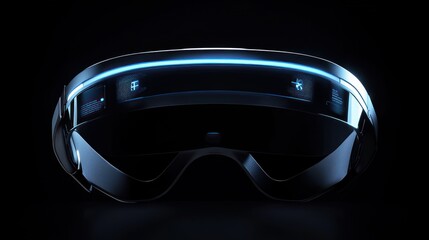 Futuristic Headset Technology Augmented Reality Device