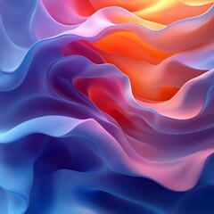 Fototapeta premium Abstract Colorful Waves Flowing Design