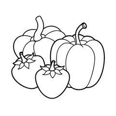 Vegetable coloring pages