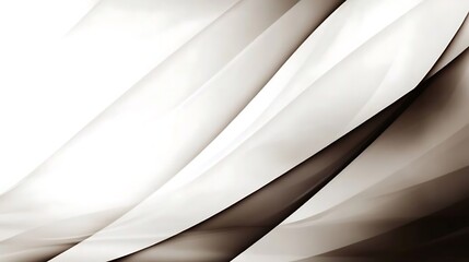 Abstract White and Brown Swirling Lines Design