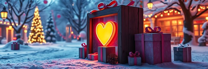 Happy Valentine's Day banners, poster, flyer, greeting card, header for website