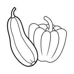 Vegetable coloring pages
