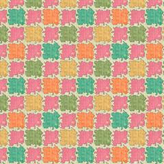 Fototapeta premium Colourfull Abstract batik and Ajrakh pattern ready to print